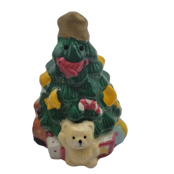 Hometrends Earthenware Christmas Tree Salt & Pepper Shakers‎ - Picture 7 of 11